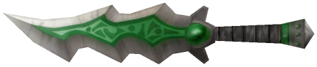 "Monster - Sword, Horde Jagged Green"