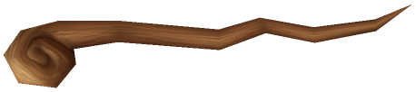 "Monster - Staff, Wooden Handle Spiral Head"