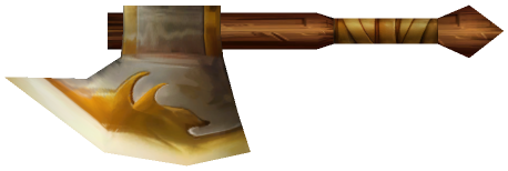 "Monster - Axe, Hatchet Gold"