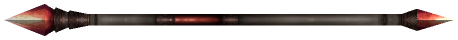 "Monster - Staff, Pointed Red Crystal"