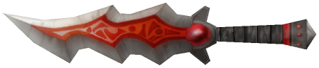 "Monster - Sword, Horde Jagged Red"
