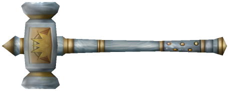 "Monster - Mace2H, Ornate Metal Hammer"
