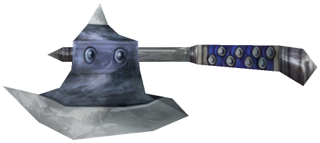 "Monster - Axe, Metal Blue Badass"