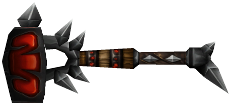 "Monster - Mace2H, Horde Red Spiked Badass"