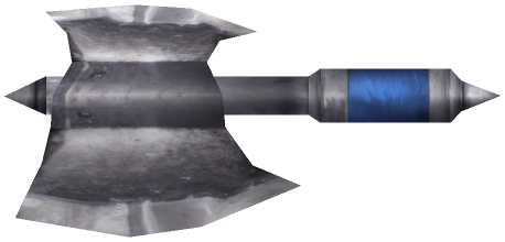 "Monster - Axe, Wide Blade Silver"