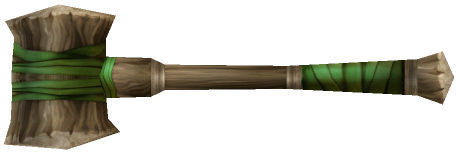 "Monster - Mace2H, Basic Wooden Hammer"