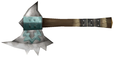 "Monster - Axe, Horde B02 Silver"