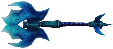 "Monster - Axe, 2H Horde Massive Spiked Blue"