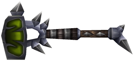 "Monster - Mace2H, Horde C01 Steel (Green)"
