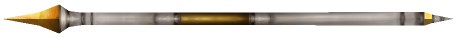 "Monster - Staff, Metal /w Spike Crystal"