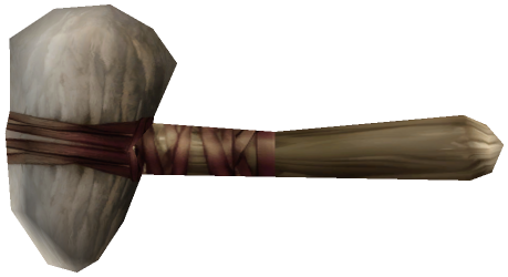 "Monster - Mace, Basic Stone Hammer"